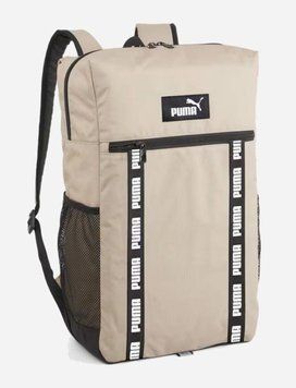 Рюкзак спортивный Puma EvoESS Box Backpack 24L черный, бежевый Уни 30x15x48 см