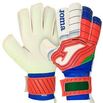 Перчатки вратарские Joma BRAVE 401183-220 (латекс, Белый-красный-синий 9 размер)