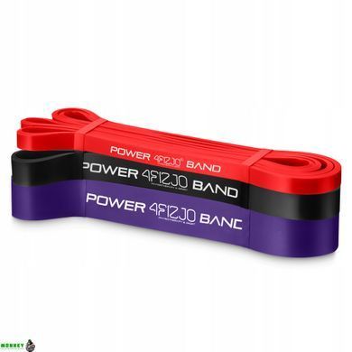 Еспандер-петля 4FIZJO Power Band 6-26 кг резина для фітнесу і спорту, набір 3 шт Mix (P-5907222931554)
