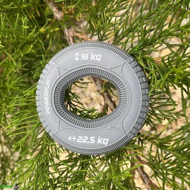 Эспандер кистевой силиконовый PowerPlay PP-4330 Hand Grip Loops Medium 18-22,5-36 кг. Серый