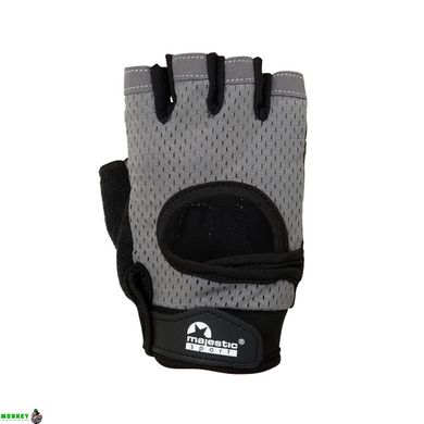 Рукавички для фітнесу Majestic Sport M-SFG-G-S (S) Black/Grey