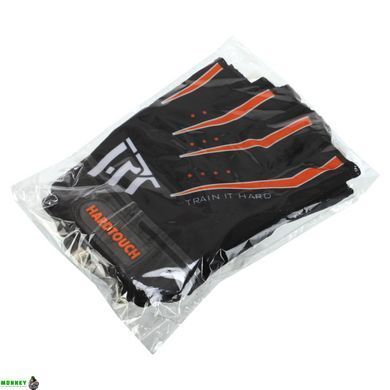 Перчатки для фитнеса и тренировок HARD TOUCH FG-005 L черный-оранжевый