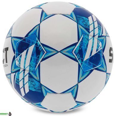 Мяч футбольный SELECT FUSION V23 №4 белый-синий