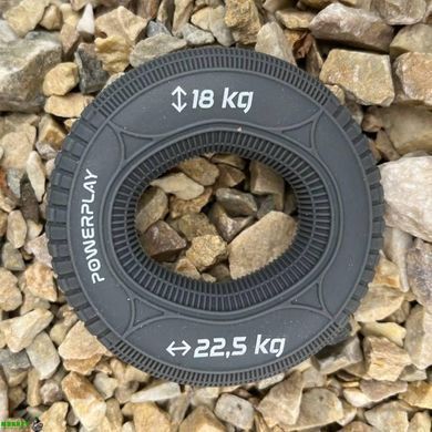 Эспандер кистевой силиконовый PowerPlay PP-4330 Hand Grip Loops Medium 18-22,5-36 кг. Серый