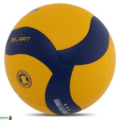 М'яч волейбольний ZELART VB-7550 №5 PU клеєний