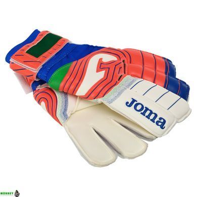 Перчатки вратарские Joma BRAVE 401183-220 (латекс, Белый-красный-синий 9 размер)