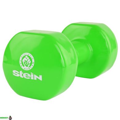 Гантель виниловая Stein 7.0 кг / шт / зелёная