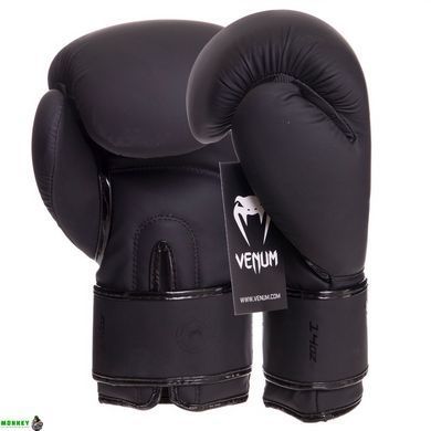 Рукавички боксерські шкіряні VENUM CONTENDER 2.0 VENUM-03540 Чорний-білий-золотий 14 унції