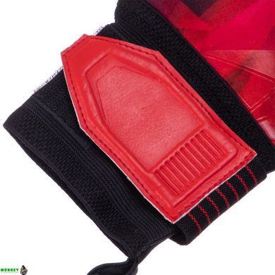 Перчатки вратарские SOCCERMAX GK-005 размер 8-10 красный-фиолетовый