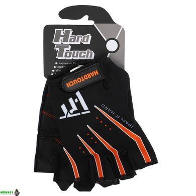 Перчатки для фитнеса и тренировок HARD TOUCH FG-005 L черный-оранжевый