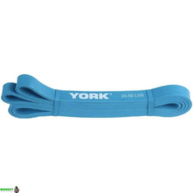 Резинка для фітнесу York 10-20 кг - 2080x19x4,5 мм, блакитний