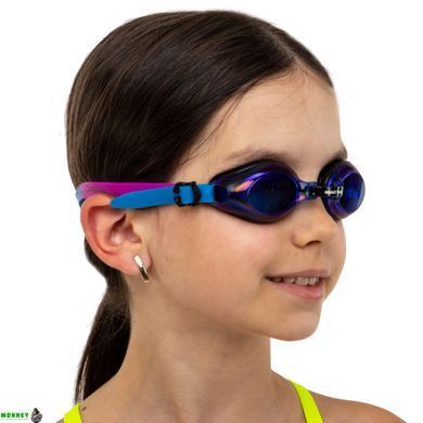 Очки для плавания детские MadWave AQUA RAINBOW M041505 синий