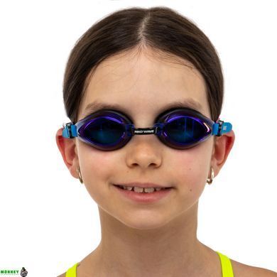 Очки для плавания детские MadWave AQUA RAINBOW M041505 синий