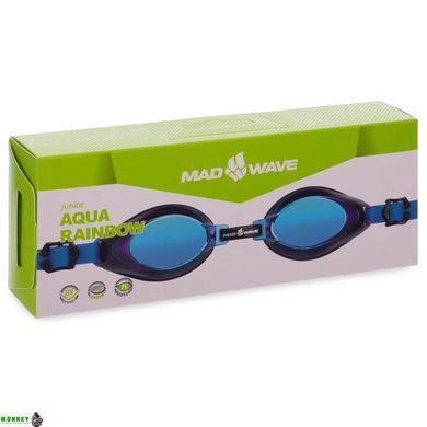 Очки для плавания детские MadWave AQUA RAINBOW M041505 синий