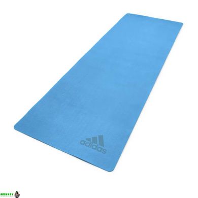 Килимок для йоги Adidas Premium Yoga Mat блакитний Уні 176 х 61 х 0,5 см