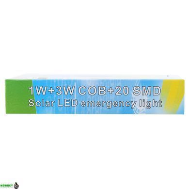 Фонарь-прожектор переносной X-BALOG JA-2003 (пластик, OSL, COB, SMD, USB-вход, на батарейках, р-р 22,7х15,5см) упакован в 2коробки
