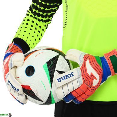 Перчатки вратарские Joma BRAVE 401183-220 (латекс, Белый-красный-синий 9 размер)