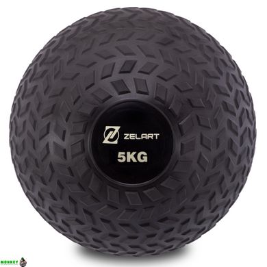 М'яч медичний слембол для кроссфіту Record SLAM BALL FI-7474-5 5кг чорний
