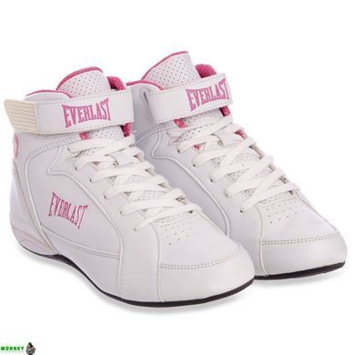 Боксерки жіночі EVERLAST JUMP ELW65C розмір 37,5-40,5 бELW65C Білий-рожевий US-9, RUS-40 (25см)