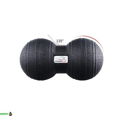 Набор массажных мячиков PowerPlay 4007 Черные (3 шт)