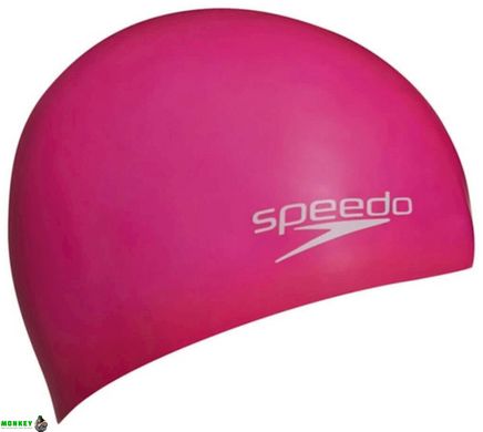 Шапка для плавания Speedo MOULDED SILC CAP JU Розовый Дет OSFM