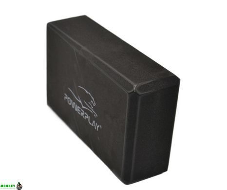 Блок для йоги PowerPlay 4006 Yoga Brick Чорний