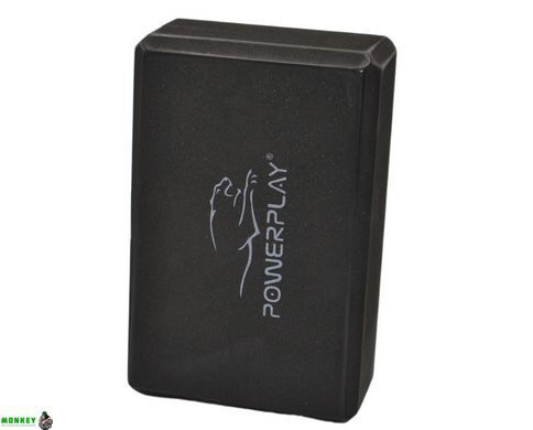 Блок для йоги PowerPlay 4006 Yoga Brick Чорний