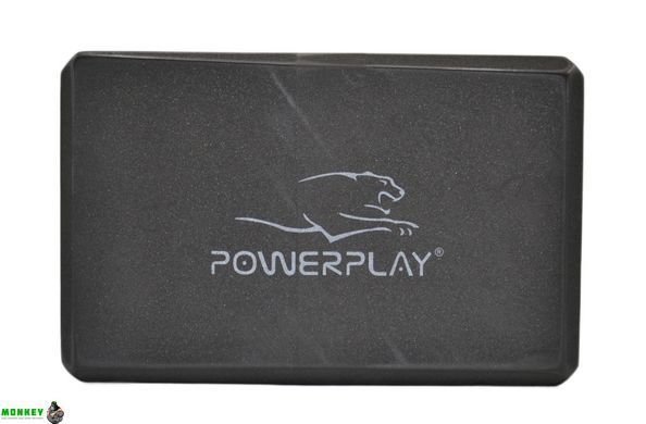 Блок для йоги PowerPlay 4006 Yoga Brick Чорний