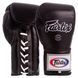 Перчатки боксерские кожаные професиональные на шнуровке FAIRTEX BGL6 Черный 14 унции