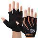 Перчатки для фитнеса и тренировок HARD TOUCH FG-005 L черный-оранжевый