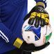 Перчатки вратарские с защитными вставками на пальцы SP-Sport FB-903 Желтый-черный 10 CHAMPIONS LEAGUE (PVC,р-р 7-10,)