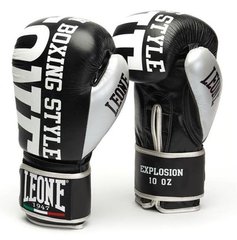 Боксерские перчатки Leone Explosion Black 16 ун.