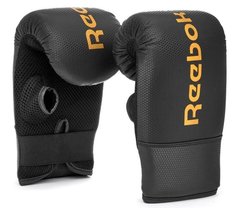 Тренировочные боксерские перчатки Reebok Boxing Mitts черный, золото чел OSFM