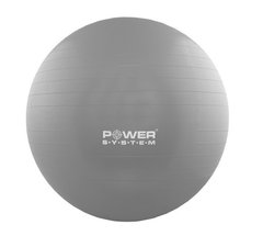 М'яч для фітнесу і гімнастики Power System PS-4012 65 cm Grey