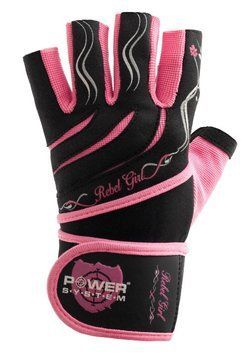 Рукавички для фітнесу і важкої атлетики Power System Rebel Girl жіночі PS-2720 Pink S