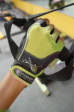 Рукавички для фітнесу і важкої атлетики Power System Woman’s Power PS-2570 жіночі Green XS