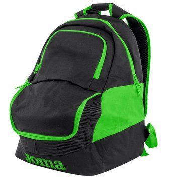 Рюкзак спортивный Joma DIAMOND II черно-зеленый Уни 47х32х32см
