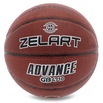 Мяч баскетбольный PU №7 ZELART ADVANCE GB4710 (PU, бутил)