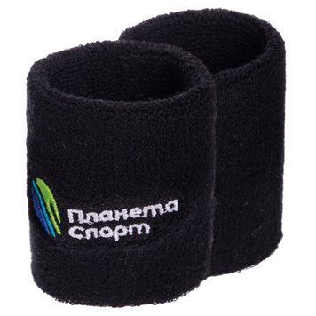 Напульсник спортивний махровий ПЛАНЕТА СПОРТ SP-Sport BC-2971 Чорний 1шт