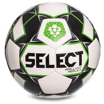 Мяч футбольный SELECT BRILLANT REPLICA PFL №5 белый-серый-зеленый