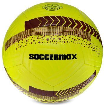 Мяч футбольный HYBRID SOCCERMAX FIFA FB-3113 Желтый-бордовый №5 PU
