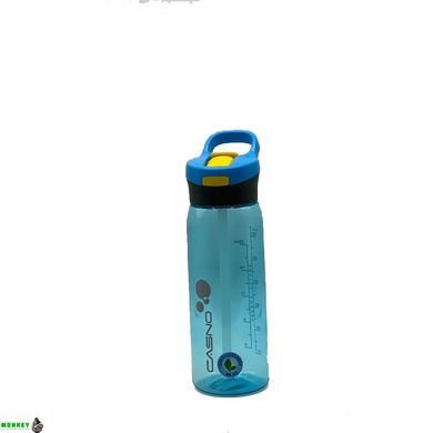 Бутылка для воды CASNO 750 мл KXN-1207 Голубая с соломинкой