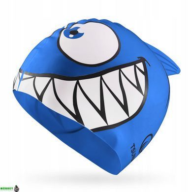 Шапочка для плавания TSUNAMI Shark детская Blue (P-5905973401814)