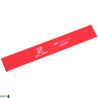 Резинка для фитнеса LOOP BANDS Zelart FI-2596-L красный