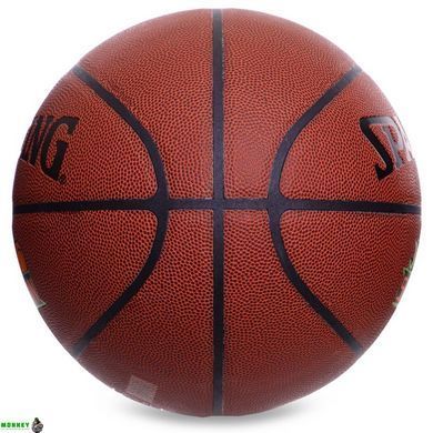 М'яч баскетбольний Composite Leather SPALDING Jam Session Brick 76031Z№7 коричневий