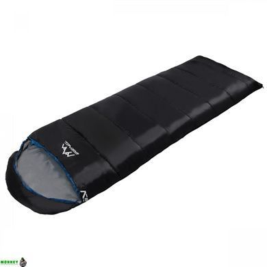 Спальный мешок (спальник) одеяло SportVida SV-CC0072 -3 ...+21&deg;C R Black/Grey