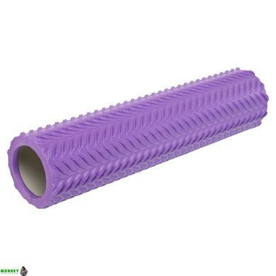 Роллер массажный цилиндр (ролик мфр) 45см Grid Line Roller SP-Sport FI-9387 Черный