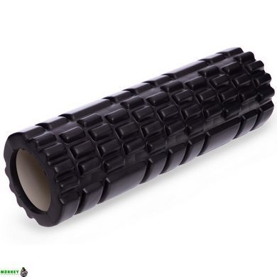 Роллер для йоги и пилатеса (мфр ролл) SP-Sport Grid Combi Roller FI-0457 Черный 30см