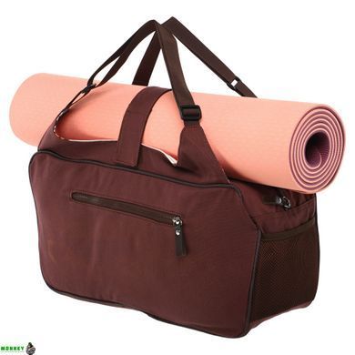 Сумка для фітнесу та йоги KINDFOLK Yoga bag SP-Sport FI-8366-1 помаранчевий-блакитний