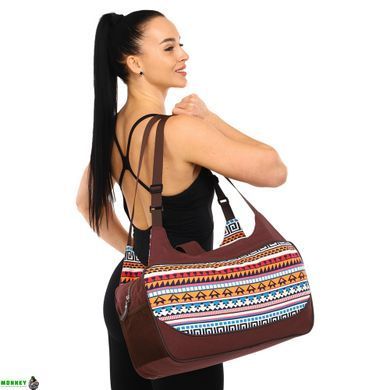 Сумка для фітнесу та йоги KINDFOLK Yoga bag SP-Sport FI-8366-1 помаранчевий-блакитний
